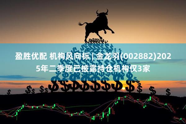 盈胜优配 机构风向标 | 金龙羽(002882)2025年二季度已披露持仓机构仅3家